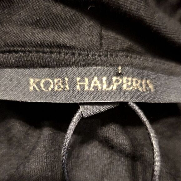 Kobi Halperin Sandra Draped Dress Black Size S New - Picture 10 of 12